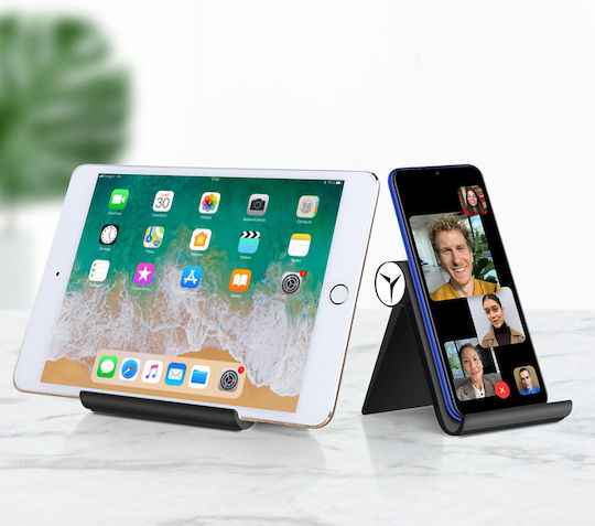 Foldable Multi-position Adjustable Tablet Smartphone Table Stand Black