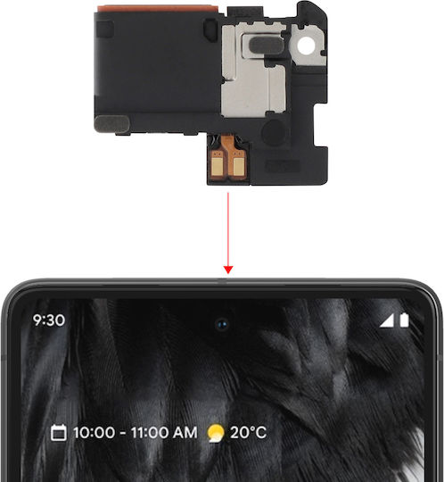 Relife Interner Lautsprecher Google Pixel 7 Ersatz-Ohrhörer Schwarz