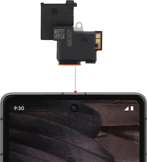 Relife Interner Lautsprecher Google Pixel 7a Ersatz-Ohrhörer Schwarz