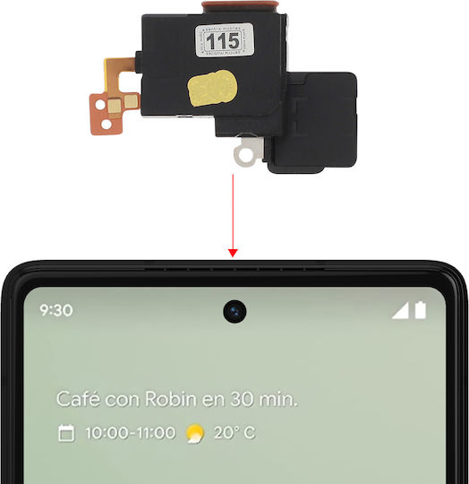 Резервен вътрешен говорител Relife за Google Pixel 6a, черен