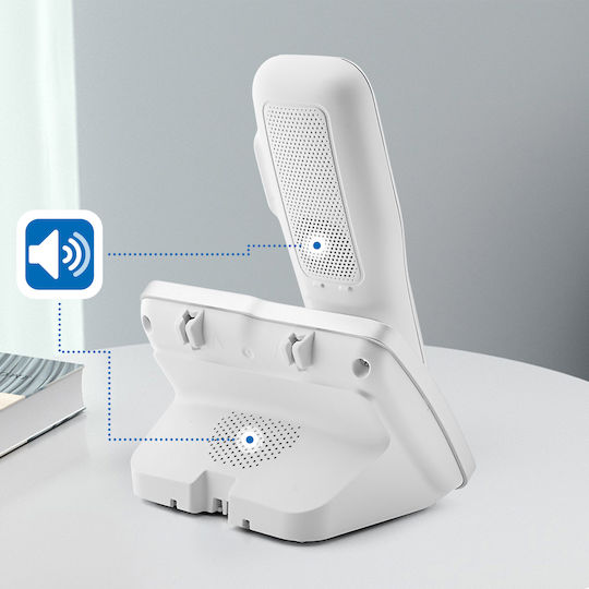 Geemarc Senior Landline Telephone Photo Buttons Amplified Sound White