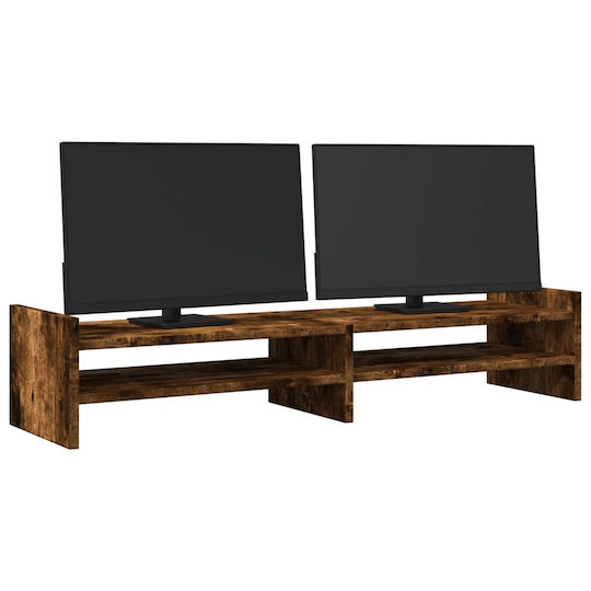 vidaXL Desktop Stand for 2 Monitors Brown (854791)