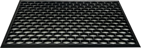 Entrance Mat made of Rubber Black 40x70cm