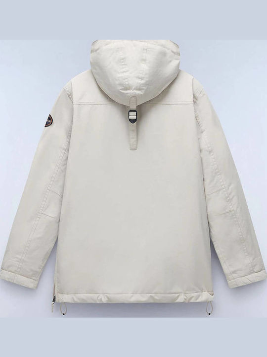 Rainforest Women's Short Lifestyle Jacket Waterproof for Winter with Hood Ecru