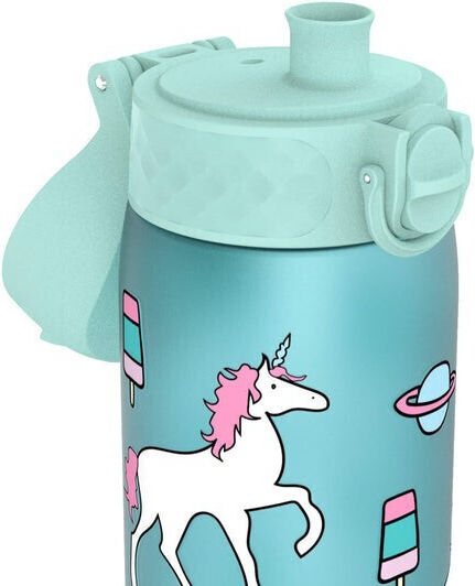 Ion8 Sticlă Pentru Copii Unicorni Din Plastic Cu Capac Cu Filet Antivărsare Petrol 500ml
