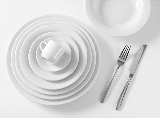 Hendi Plate Shallow made of Porcelain White with Diameter 27cm 12pcs