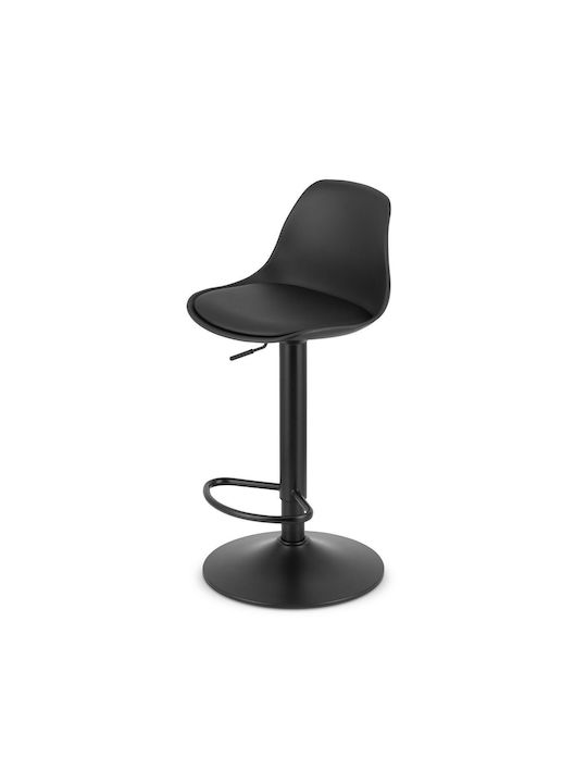 Табуретка Бар с облегалка и регулируема височина Negru 38x40x81-102см