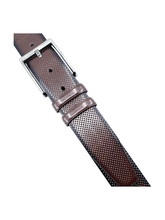 LGD-2033 Men's Belt Leather Tabac Brown