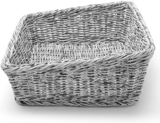 Hendi Brotkasten aus Rattan Gray 40x30x12cm
