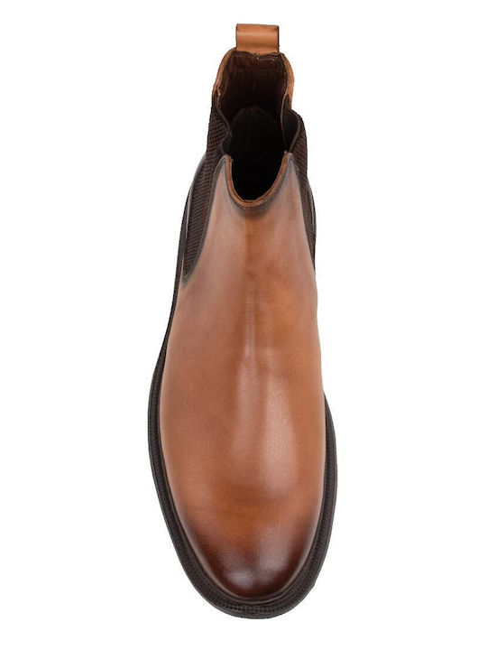 Leather Tabac Brown Chelsea Boots