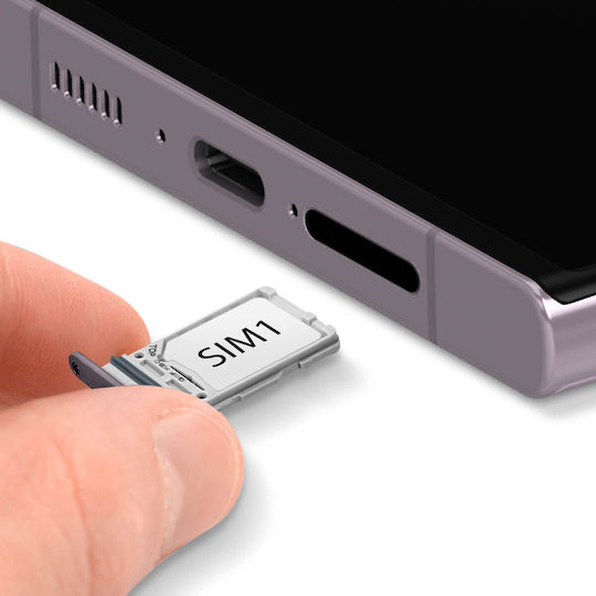 Replacement SIM/SD Card Tray Samsung Galaxy S23 Ultra Lavender