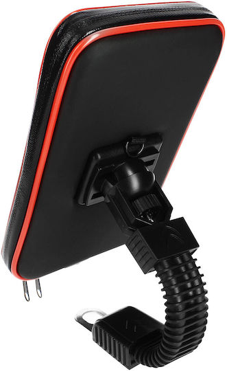 Motorcycle Scooter Stand + Waterproof Case Smartphones 6.3 "max Black