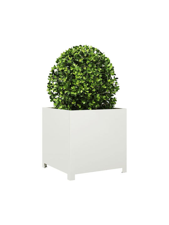 vidaXL Garden Planter Box 50x50cm White 851214