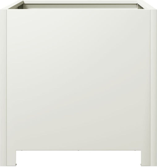vidaXL Garden Set 2 Planters Metal White
