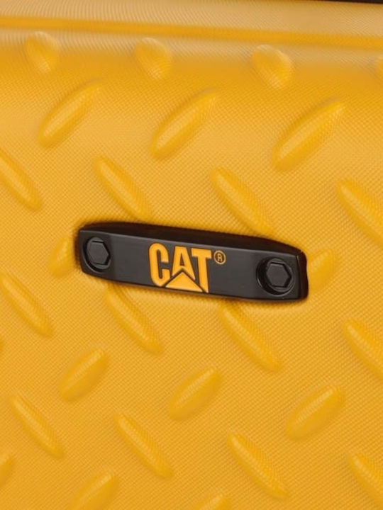 CAT Valiză De Călătorie Mare Industrială Cu Placă Tough Galbenă Cu 4 Roți Înălțime 70 Cm