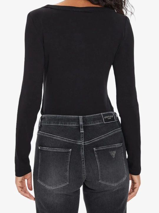 Guess Long Sleeve Bodysuit Black