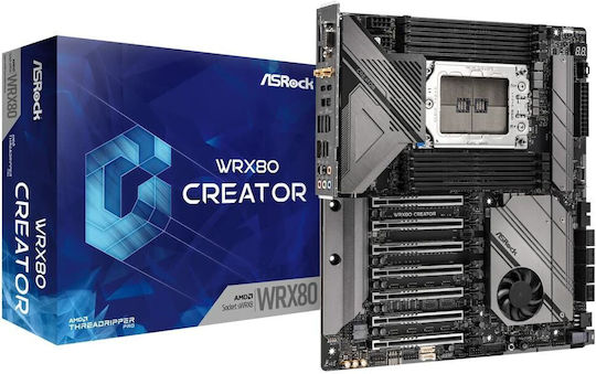 ASRock WRX80 Creator R2.0 Wi-Fi Дънна платка Extended ATX с AMD SP3 Сокет