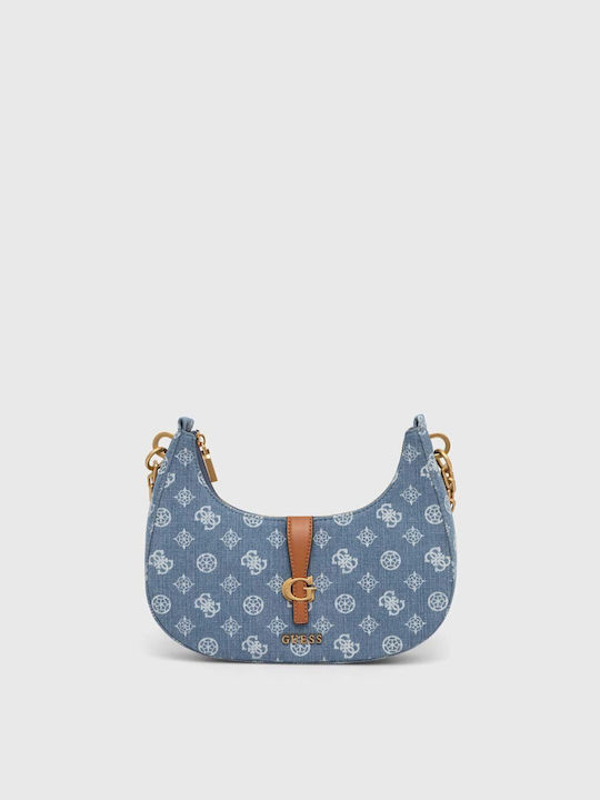 Guess Flap Women's Bag Shoulder Blue