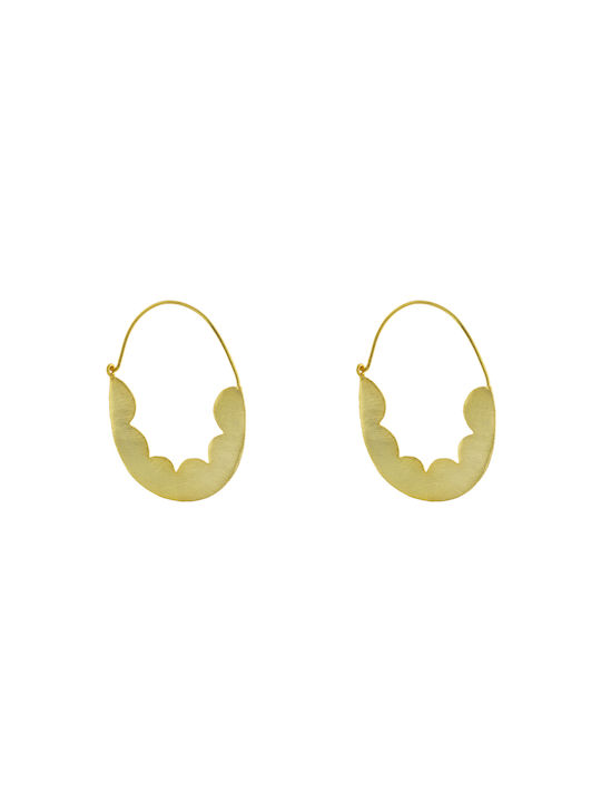 Loisir Single Earring Hoop Gold Plated