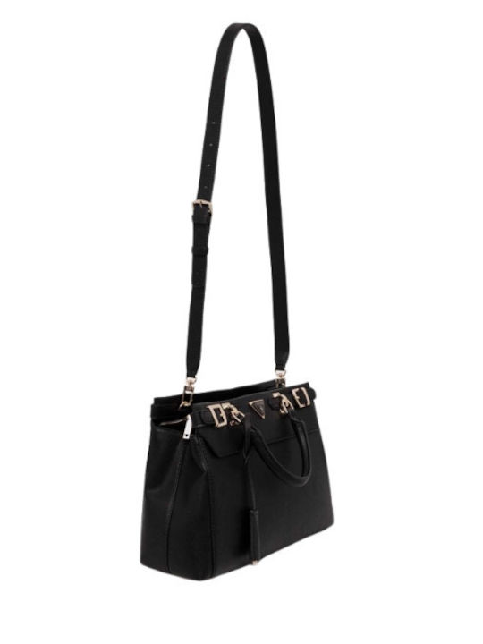 Guess Levante Luxus Satchel Damen Tasche Schwarz Gu0achwvg93400600000