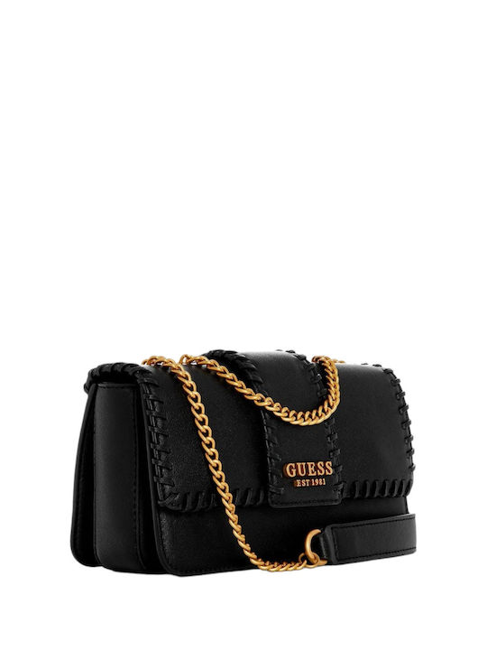 Guess Libera Schultertasche mit drei Fächern Ba900221-schwarz Damen