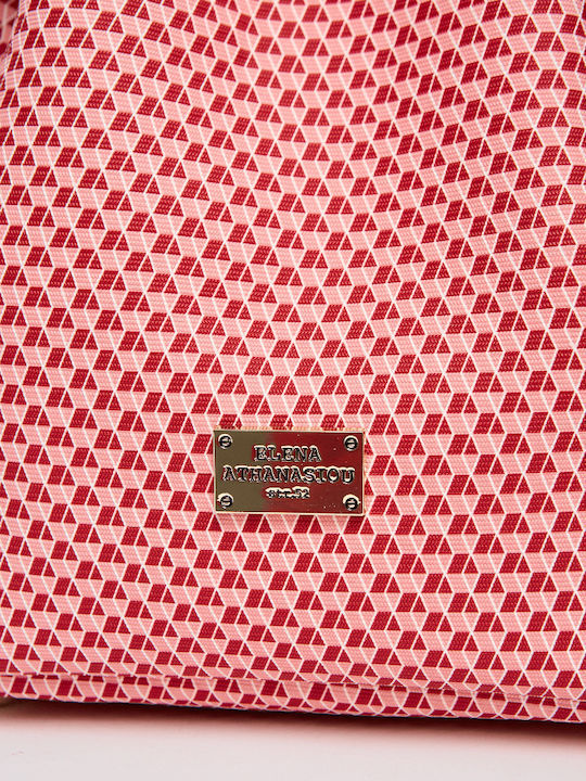 Elena Athanasiou Cube Pouch Bag Pink Ροζ Τσάντα Ώμου