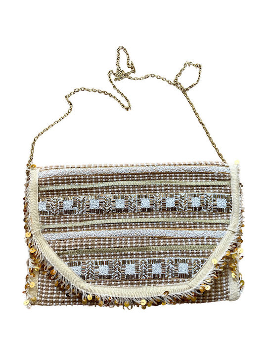 Handgefertigte indische bestickte Tasche Vidya Beige Solo Me Frauen Einheitsgröße Clutch7 Handgefertigte indische bestickte Tasche Vidya Beige Solo Me Frauen Einheitsgröße Clutch7
