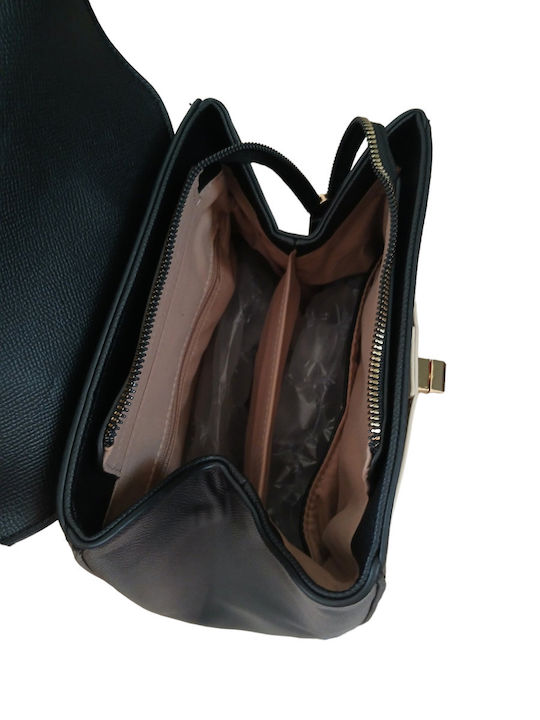 Schwarz-Beiger Damenrucksack