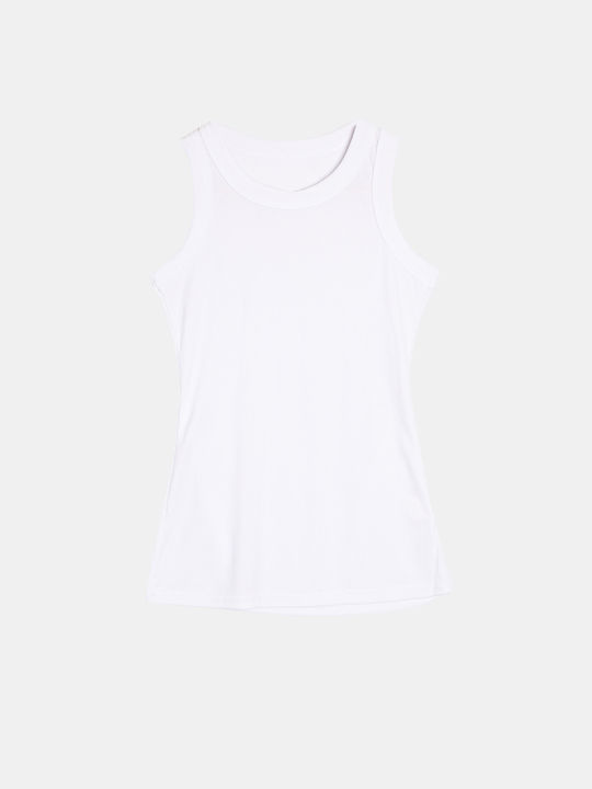 Sleeveless Blouse White White