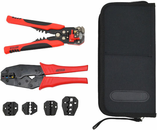 Awtools Connector Pliers+5 Dies + Insulation Cutter