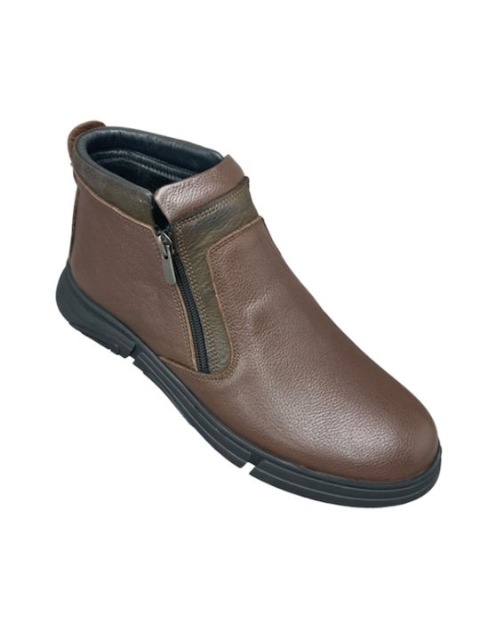 Smart Steps Men's Leather Boots Brown