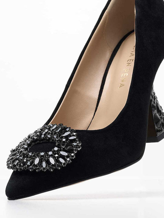 Alma en Pena Leder Pumps Schwarz