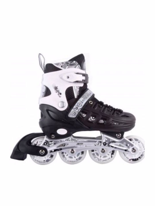 Αθλοπαιδιά Inline / Quad Αυξομειούμενα Rollers Μαύρα 3 σε 1 Παιδικά