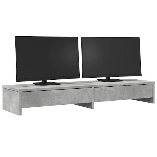 vidaXL Desktop Stand Monitor Gray (854673)