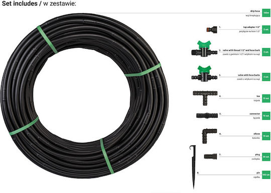 Drip Hose Water Flow Drip Set 100m Water Flow Timer