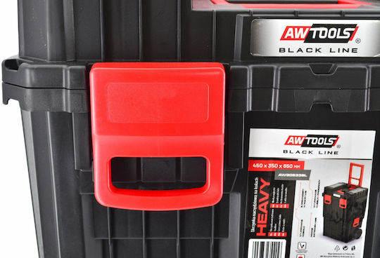 Awtools Tool Box On Wheels 450x360x640mm Heavy