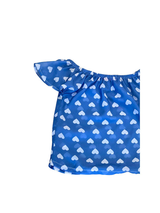 Sam 0 13 Kids Set with Shorts Summer 2pcs Sky blue, Navy blue