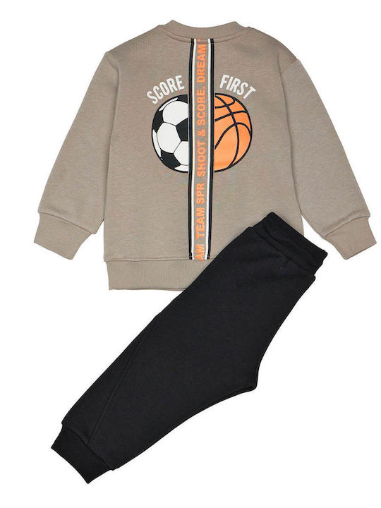 Sprint Kinder Sweatpants Set - Jogginganzug Stone