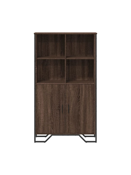 Brown Wooden Bookcase 79.5x35.5x137.5cm