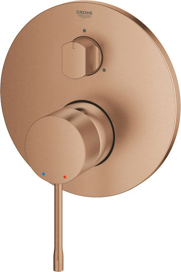 Grohe Μίκτης Μπαταρίας Εντοιχισμού για Ντουζιέρα 3 Εξόδων Ασημί 4005176712364