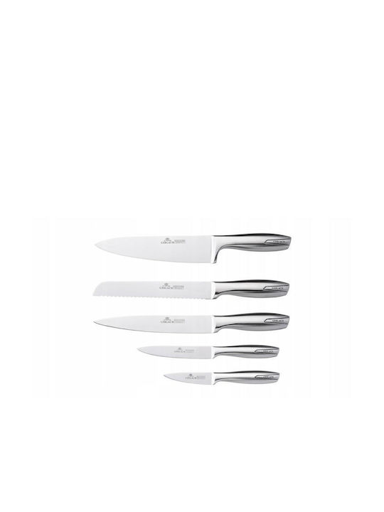 Gerlach Knife Set with Base made of Stainless Steel 20.32cm 5pcs 5901035597037