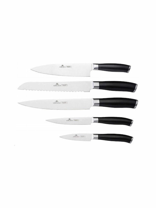 Gerlach Knife Set with Base made of Stainless Steel 20.32cm 5pcs 5901035500006