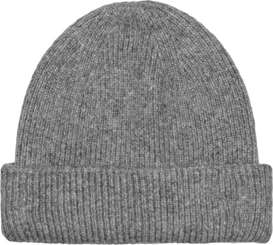 Beanie Ανδρικός Σκούφος Πλεκτός σε Γκρι χρώμα