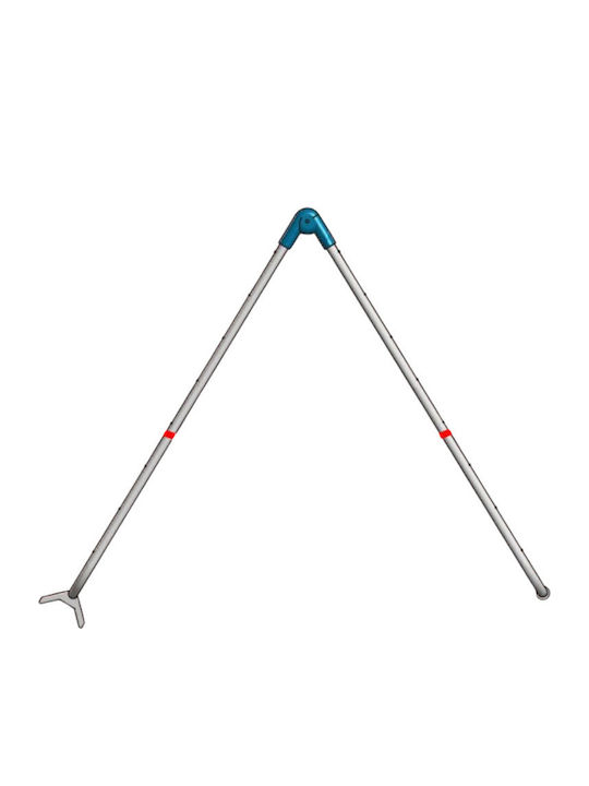 Filplast Metallic Folding Floor Clothes Drying Rack with Hanging Length 10m