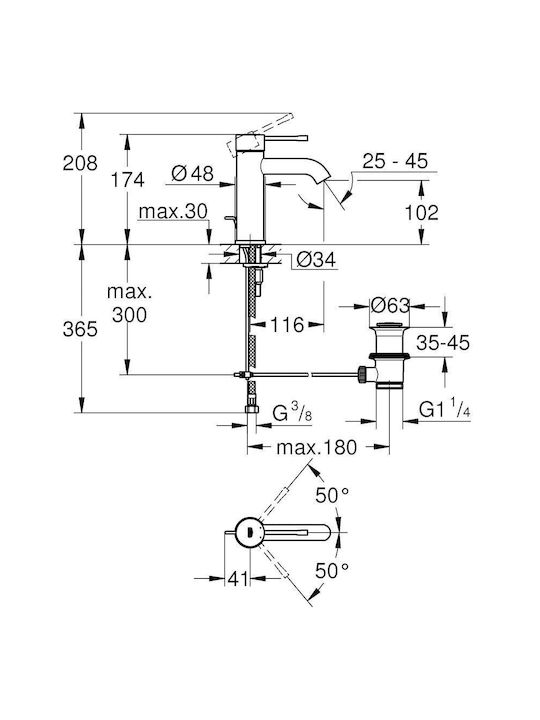 Grohe Mixing Sink Faucet Gold