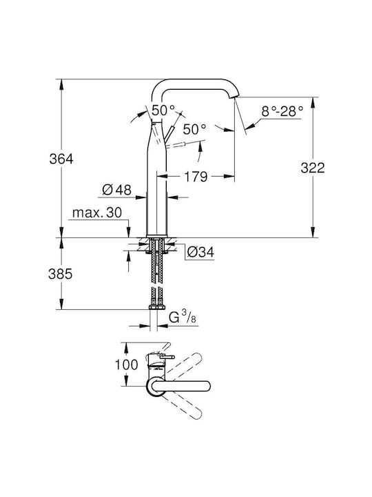 Grohe Amestecare Robinet Chiuvetă Robinete de chiuvetă