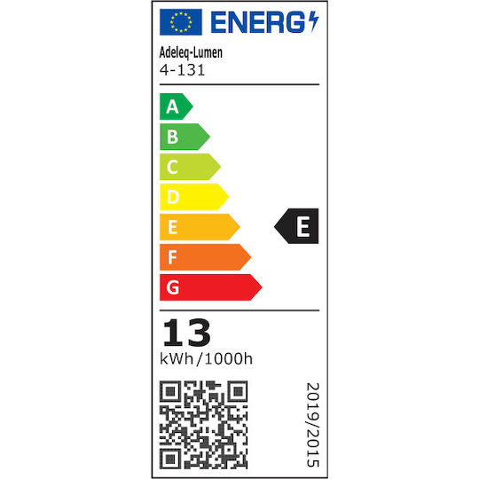 Adeleq LED Φωτιστικό Ασφαλείας Διακόπτης με Τροφοδοσία Μπαταρίας