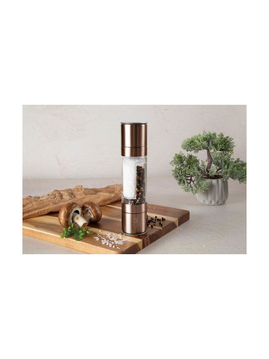 Berlinger Haus Manual Set Spice Mills 2 in 1 made of Glass in Gold Color 1pcs
