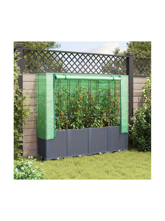 vidaXL Planter Box Plastic Bronze 160x40x153cm.
