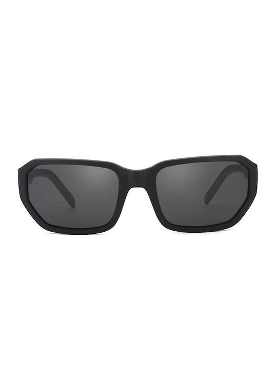 Polareye Sunglasses with Black Plastic Frame and Black Polarized Lens